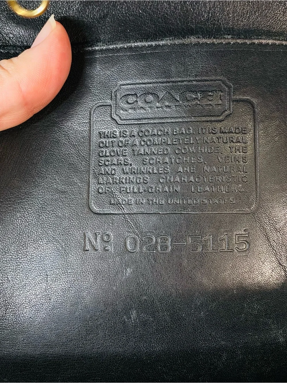 90s Vintage Coach Barclay Tote Black Glove Tanned Leather Business Bag USA - Picture 11 of 14